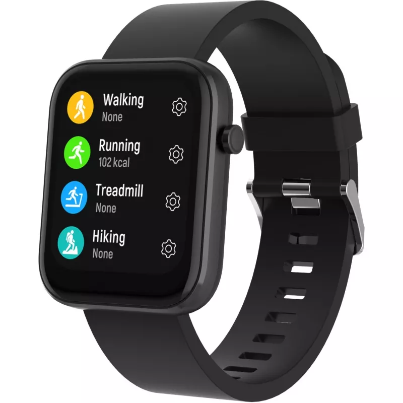 DENVER SW-182 - smartwatch met bandje - 4,3 cm (1,7 inch) display - Bluetooth - zwart (116111000580)