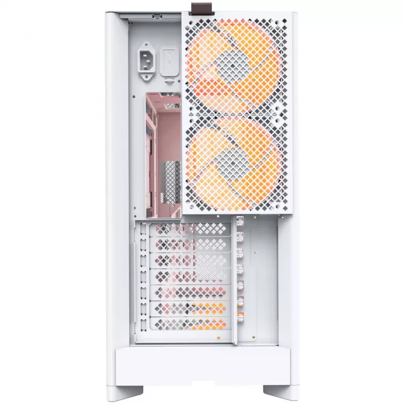 PC-behuizing Montech HS01 PRO Midi Tower wit