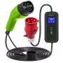 Qoltec Mobiele EV-autolader Verstelbaar 2in1 Type2 | 11kW | CEE 5 PIN | LCD | 3 fasen | Draagbaar | Wallbox | 5m