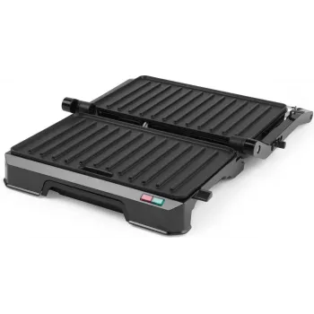 Elektrische 2-in-1 gezondheidsgrill Progress EK5854PVDE met antiaanbakplaten en instelbare temperatuur