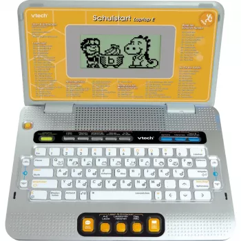 VTech Schulstart Laptop E voor kinderen van 6–8 jaar, zilver, interactief educatief speelgoed