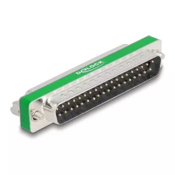 DeLOCK RF/EMI-ontstoringsfilter D-Sub 37 pin male naar female laagdoorlaatfilter capacitief
