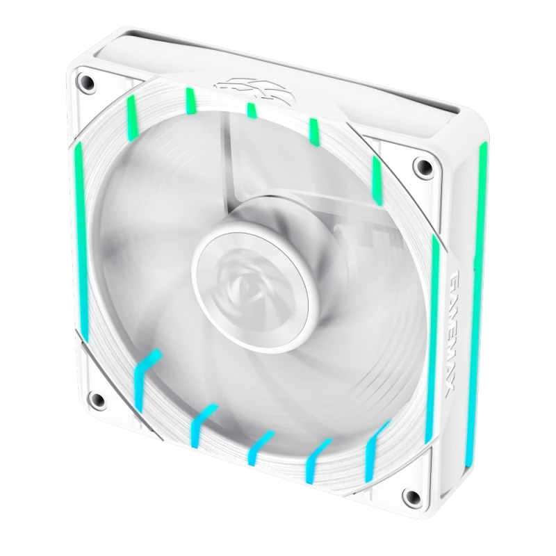 GAMEMAX TORNADO T12 ARGB-RW 120mm witte reverse-blade behuizingsventilator