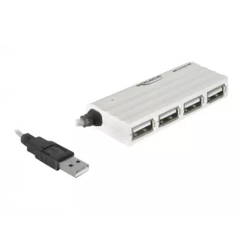 USB-hub DeLOCK 87445 4-poorts extern 480 Mbit/s wit