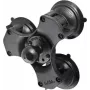 RAM Mounts RAP-365-224-1U drievoudige zuignapbasis met 1,5 inch (3,81 cm) kogel, zuignappen van 3,3 inch