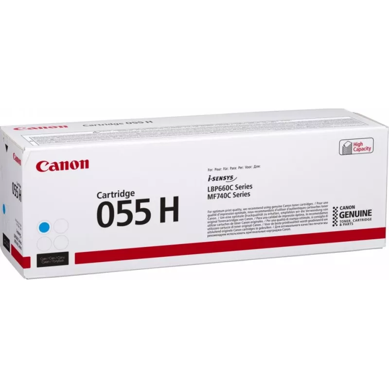 Canon 055H tonercartridge 1 stuk origineel cyaan