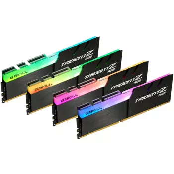 DIMM 32 GB DDR4-3600 (4x 8 GB) Quad-kit, geheugen zwart, F4-3600C16Q-32GTZRC, Trident Z RGB, INTEL XMP
