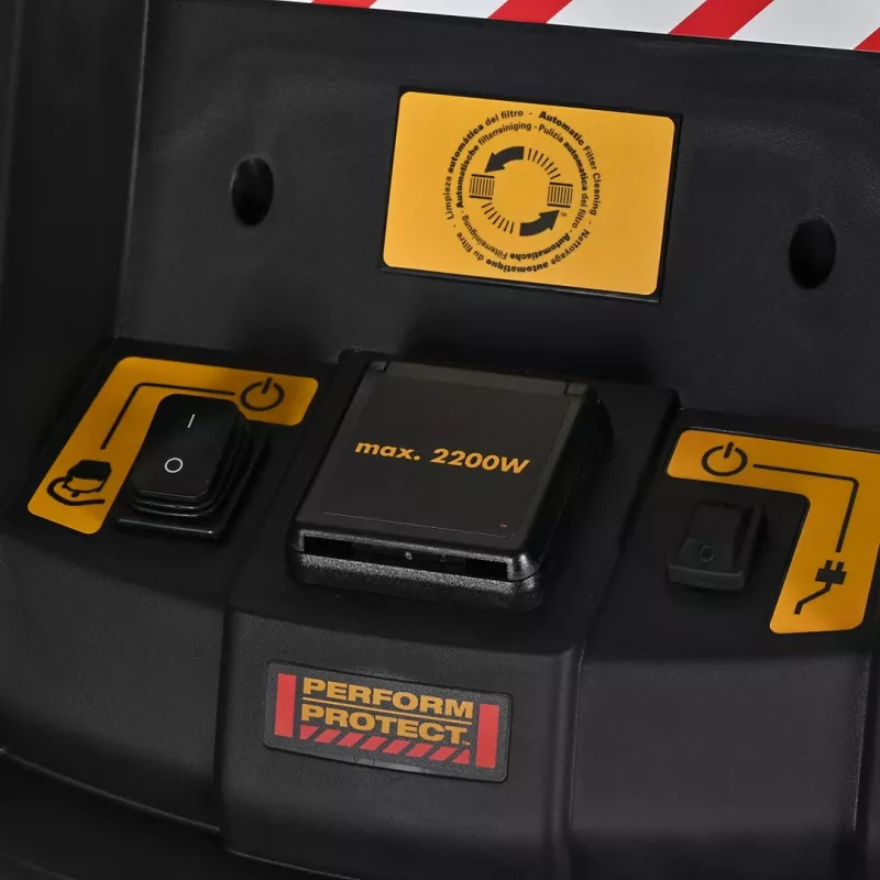 DeWALT DWV901L stofzuiger zwart, geel 30 L 1400 W