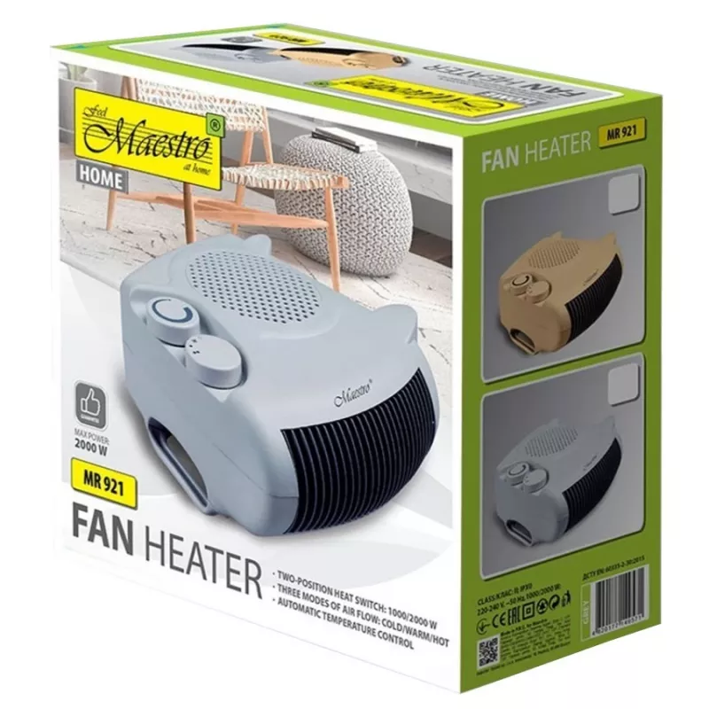 MAESTRO THERMO HETELUCHT 2000W grijs
