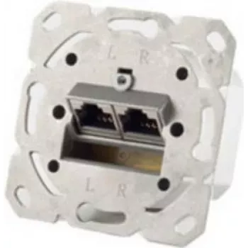 RJ-45 netwerkdoos ShiverPeaks BS74280 — categorie 6a, metaalkleurig