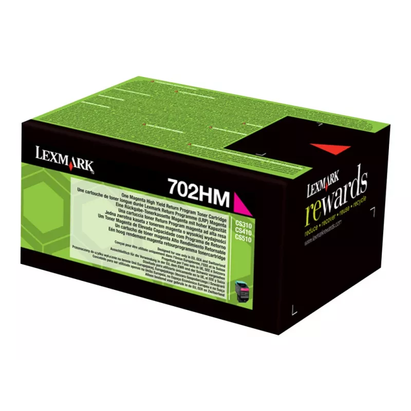 Tonercartridge Lexmark 702HM magenta 3000 pagina's