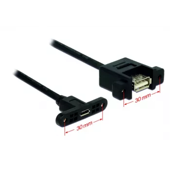 USB-kabel Micro-USB B USB A DeLOCK 85109 0,25 m