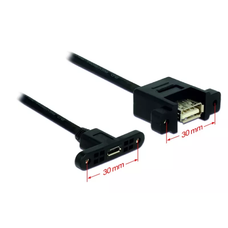 USB-kabel Micro-USB B USB A DeLOCK 85109 0,25 m