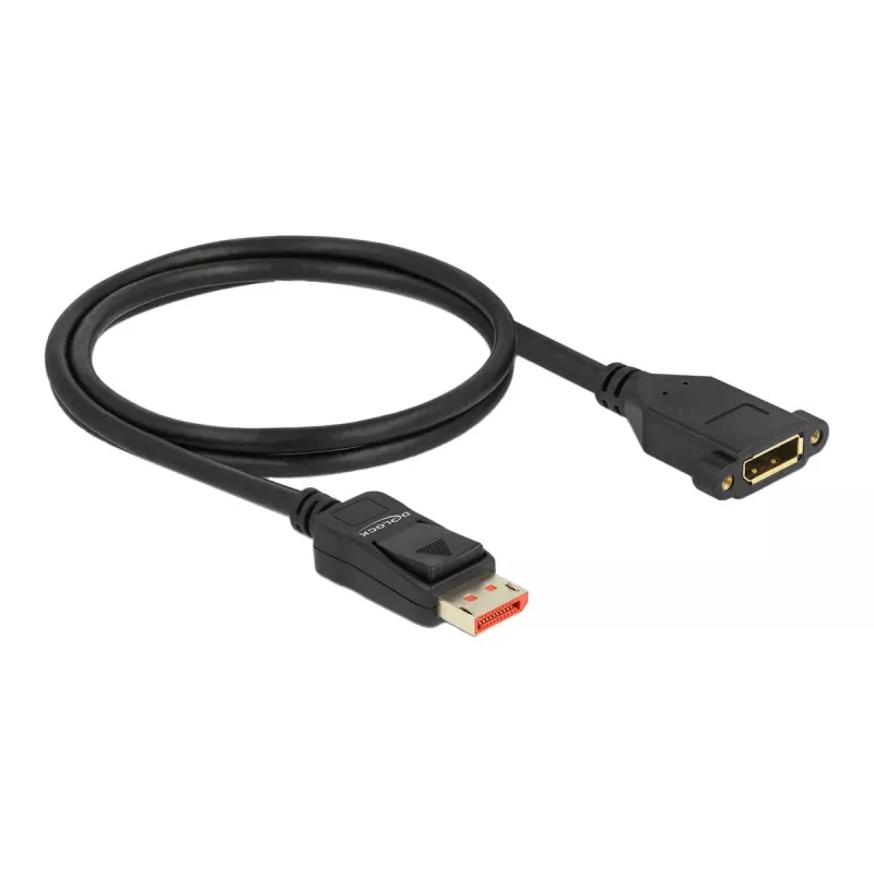 DisplayPort-verlengkabel paneelmontage DeLOCK 87095 8K 60 Hz 1 m