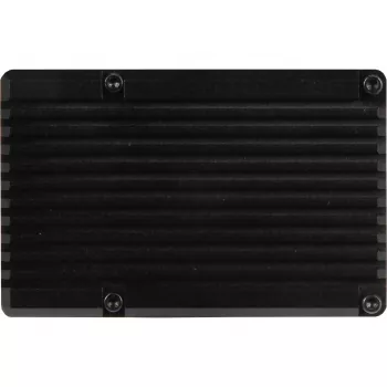 JOY-IT RPI CASE ALU07F - Behuizing voor Raspberry Pi 4, aluminium, ventilator, zwart (RB-ALUCASEP4+07FAN)