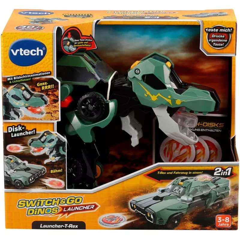 Switch & Go Dinos - Launcher-T-Rex, speelfiguur