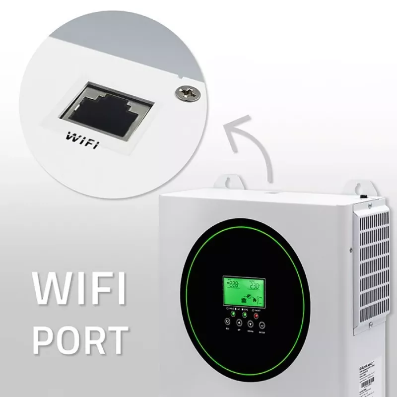 Off-grid solar omvormer QOLTEC 3500W model 53864 voor standalone fotovoltaïsche systemen