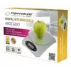 Elektronische keukenweegschaal ESPERANZA Avocado grijs — 5 kg capaciteit, bamboeplatform, eenheden g/lb/oz