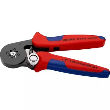 Zelfinstellende krimptang 97 53 04 SB (rood/blauw, voor adereindhulzen)