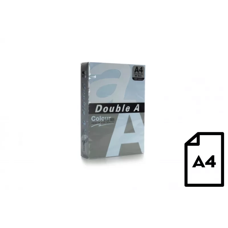 Kleurenpapier Double A, 80 g, A4, 500 vel, ocean