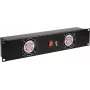 Rack-frontpaneel Omnitronic Z-19 2U met 2 ventilatoren voor 19-inch rack