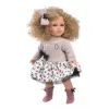 Puppe Llorens Elena 35 cm — zachte pop, handbeschilderd gezicht en ledematen