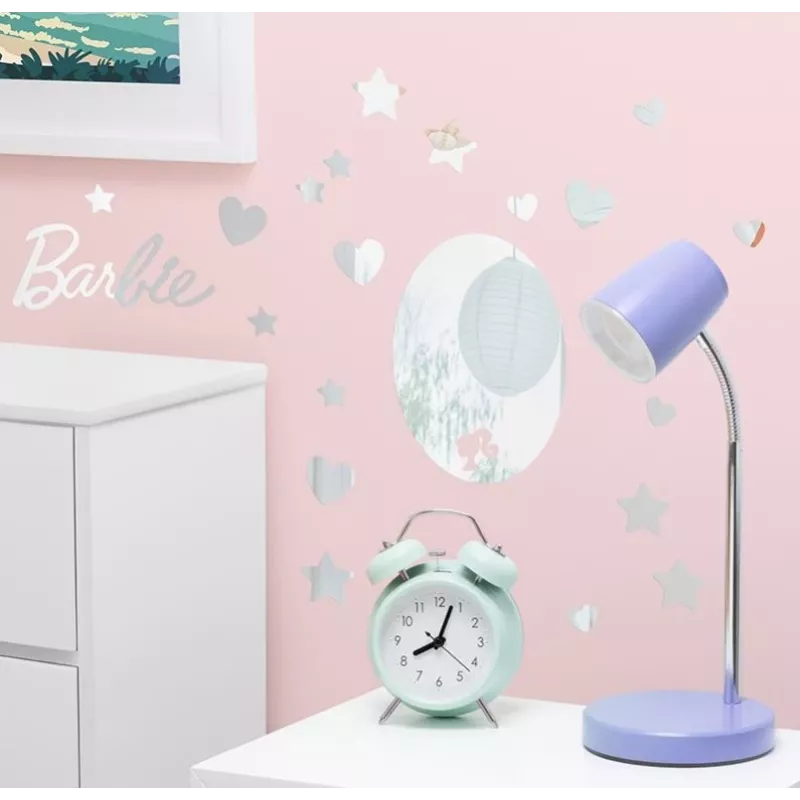 Spiegel-muurstickers Paladone PP13751BR Barbie-design – decoratieve zelfklevende spiegelsticker