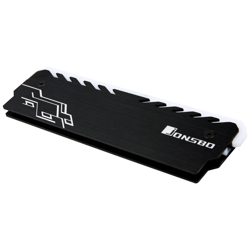 RAM-koeler Jonsbo NC-1 RGB Zwart – actieve geheugenkoeler met RGB-verlichting, low-profile-ontwerp