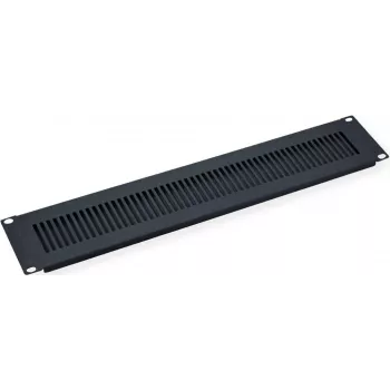 VALUE 26.99.0320 19-inch geventileerd blindpaneel, 2U, RAL 9005 Zwart