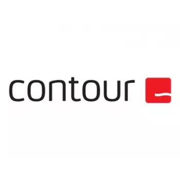 Ergonomische bedrade muis Contour X-Bar met gecentreerd design — zwart