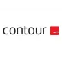 Ergonomische bedrade muis Contour X-Bar met gecentreerd design — zwart