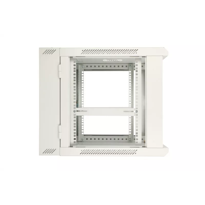 Extralink rackkast 9U 600x600 AZH grijs wandgemonteerd, kantelbaar