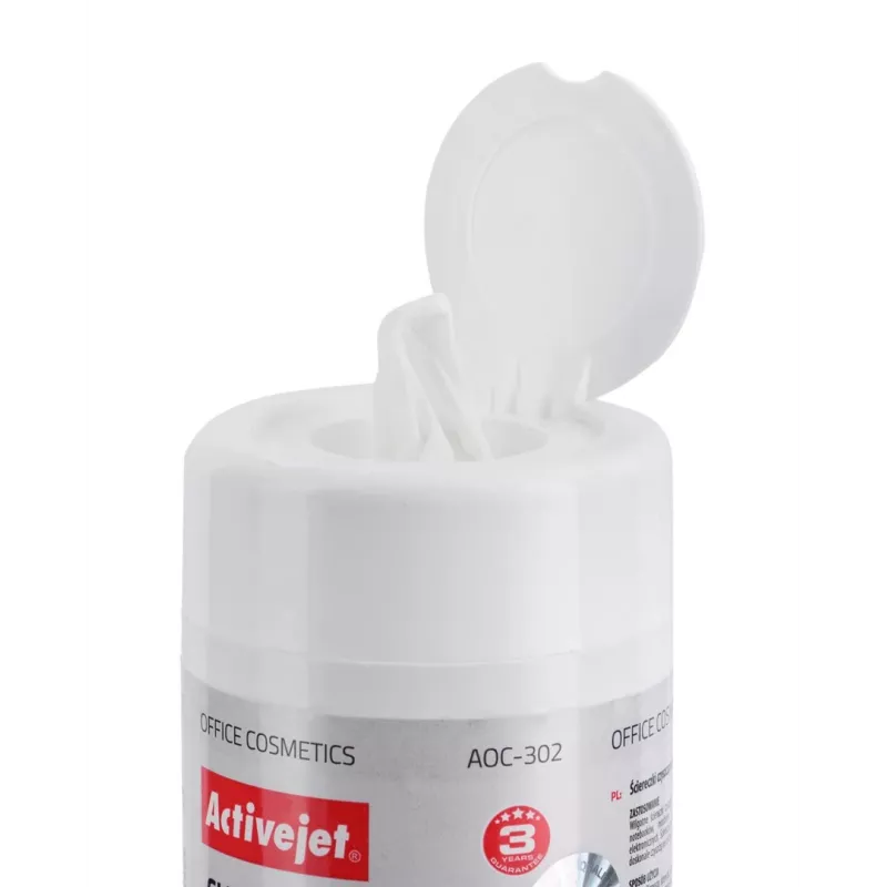 Activejet AOC-302 reinigingsdoekjes voor lcd-scherm, 100 stuks