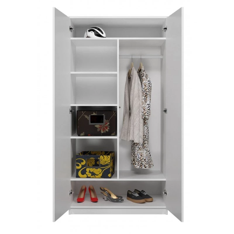 Top E Shop SD-90 BI kledingkast, wit