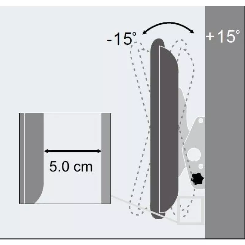 Techly 23-55 inch wandbeugel voor LED LCD TV kantelbaar ICA-PLB 131M