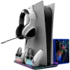 Koelstandaard CANYON CS-51 RGB voor PS5 slim zwart met dubbele controller-oplaadstation
