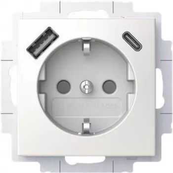 BUSCH JAEGER SCHUKO stopcontact USB-A+C 20 EUCB2USBAC-914 (2CKA002011A6298)