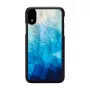 iKins telefoonhoesje voor iPhone XR – blauw meer buiten, zwart binnen