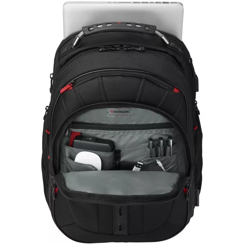 Wenger Pegasus Deluxe - notebook-rugzak - 40,6 cm - 35,60 cm (14) - 40,60 cm (16) - zwart (606492)