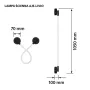 Activejet LED-wandlamp AJE-LIVIO WW