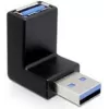 USB 3.0 M/F-adapter DeLOCK 65340 zwart