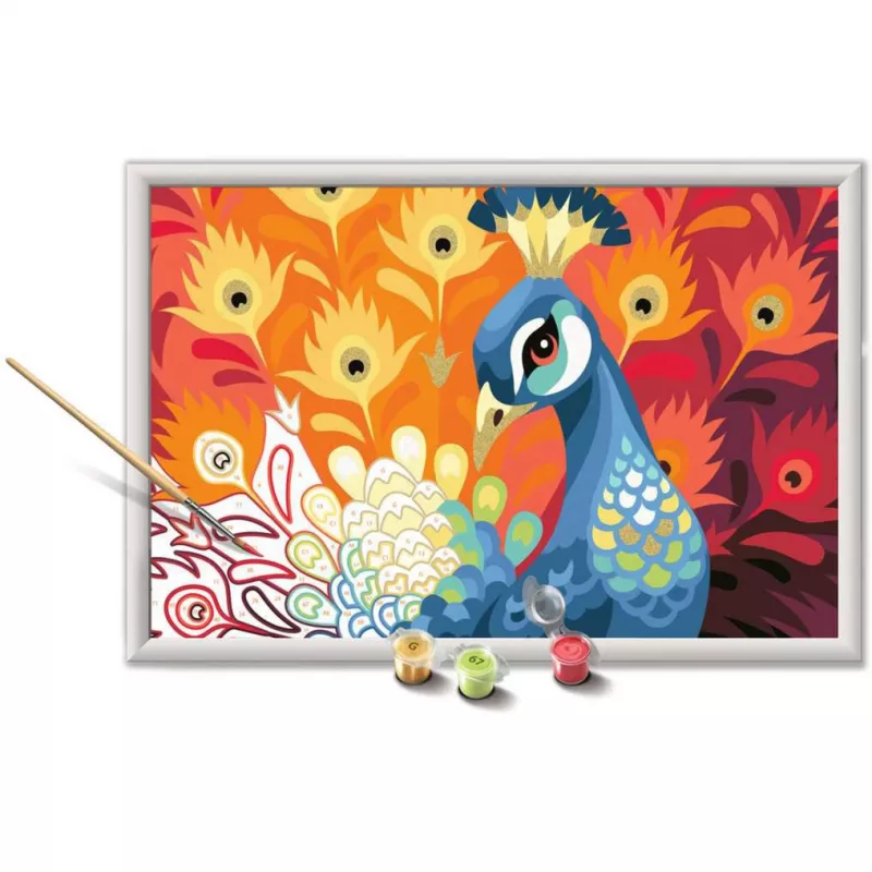 Mal- en giet set Ravensburger CreArt Proud Peacock — malset
