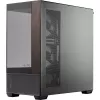 Cooler Master Elite 690 pc-behuizing, midi-tower, ATX, tempered glass - 4x ARGB-ventilator, hout, zwart