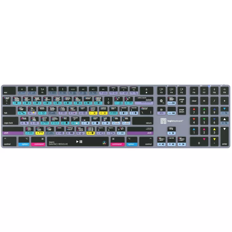 Logickeyboard LKB-RESB-TM-UK Office Bluetooth QWERTY toetsenbord grijs titanium