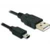 USB-kabel DeLOCK USB 2.0-A / USB mini-B 5pin 0,70 m