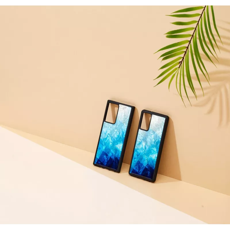 Hoesje iKins voor Samsung Galaxy Note 20 Ultra – blue lake zwart