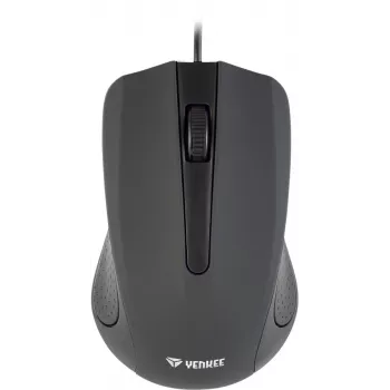 USB-kabelmuis, 3 knoppen, rubberachtig oppervlak, 1000 DPI