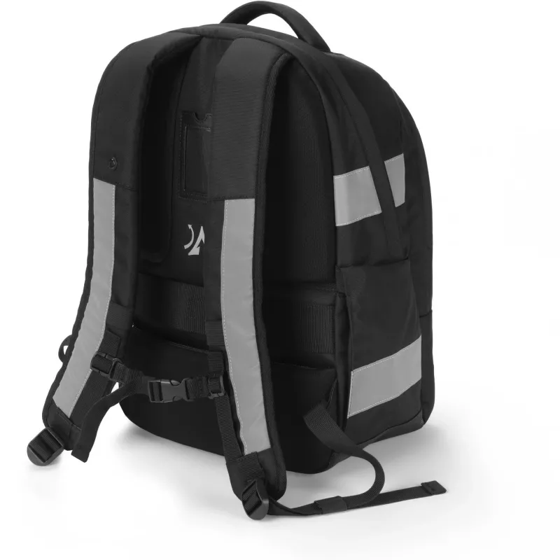 DICOTA Hi-Vis V2 Backpack rugzak zwart 320x220x455mm PET TPU