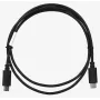 USB 2.0 USB-C-naar-USB-C-kabel LANBERG CA-CMCM-10CU-0010-BK 1 m, zwart, 480 Mbit/s, vergulde contacten