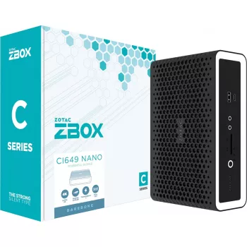 Zotac ZBOX CI649 NANO 1,8-liter-pc Zwart, Wit i5-1335U Intel SoC 1,3 GHz
